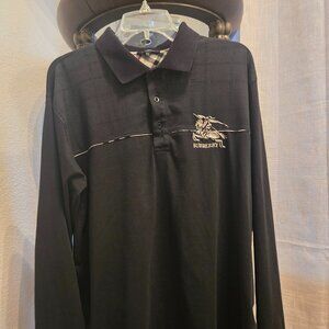 Mens long sleeve collar burberry shirt size XL
